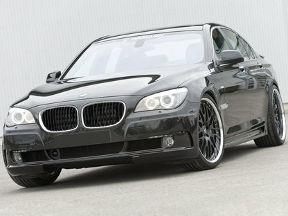 Kidney Grilles 1 Bar (Gloss Black with Chrome Trim) for BMW 7 Series F01/F02 2008-2015 - image 3