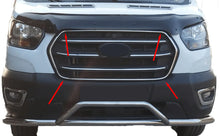 Chrome Grille Surround Trim (2019+, 4 pcs, Stainless Steel) for Ford Transit 2014- - image 1
