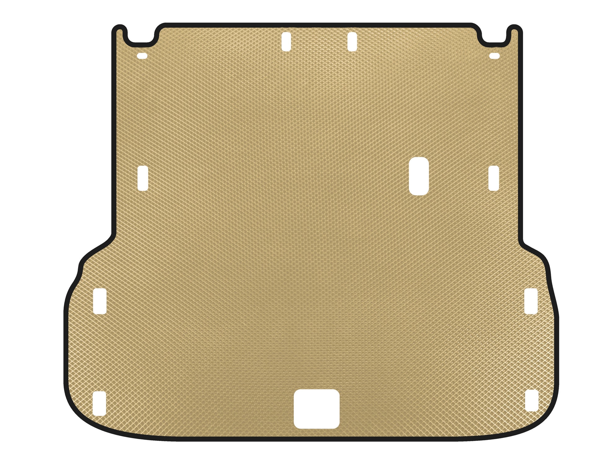 EVA Trunk Mat (up to 2nd Row, Beige) for Infiniti QX60 2016-2021 - image 1