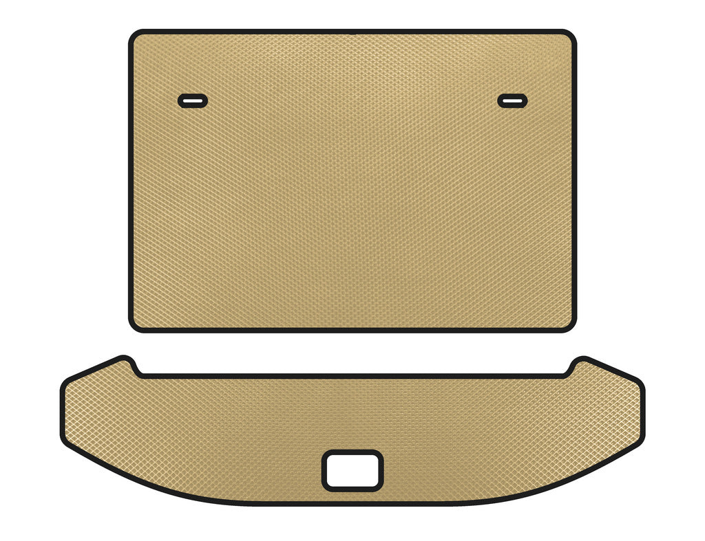 EVA trunk mat (3 rows, Beige) for Jetour X70 - image 1