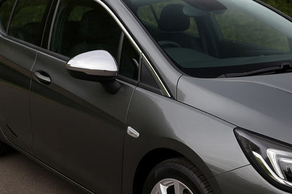 Mirror Covers (2 pcs, Stainless Steel) for Opel Astra K 2016-2021 - image 1