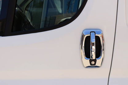 Chrome Door Handle Covers (Stainless Steel) for Fiat Ducato 2006-2025 - image 1