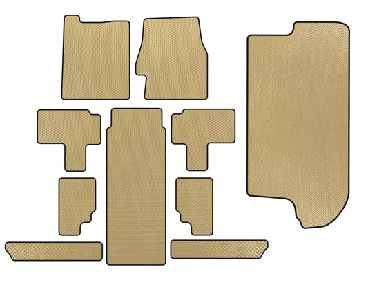 EVA floor mats (full interior, Beige) for Kia Carnival 2002-2013 - image 1