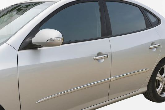 Chrome Door Handle Covers (4 pcs, Stainless Steel) for Hyundai Elantra (HD) 2006-2011 - image 1