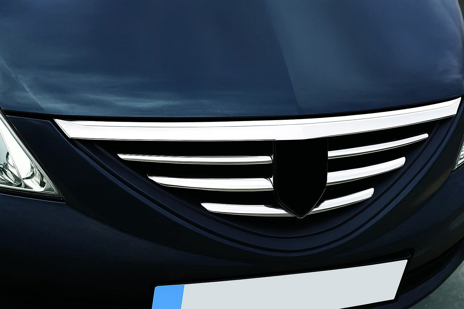 Front Grille Trim Covers 2004-2008 (Stainless Steel) for Dacia Logan MCV 2004-2014 - image 1