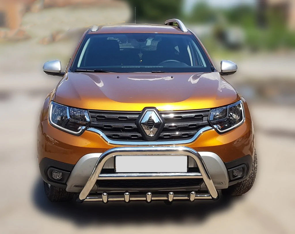 Bull bar without logo WT003 (stainless steel) for Renault Duster 2018-2024 - image 8