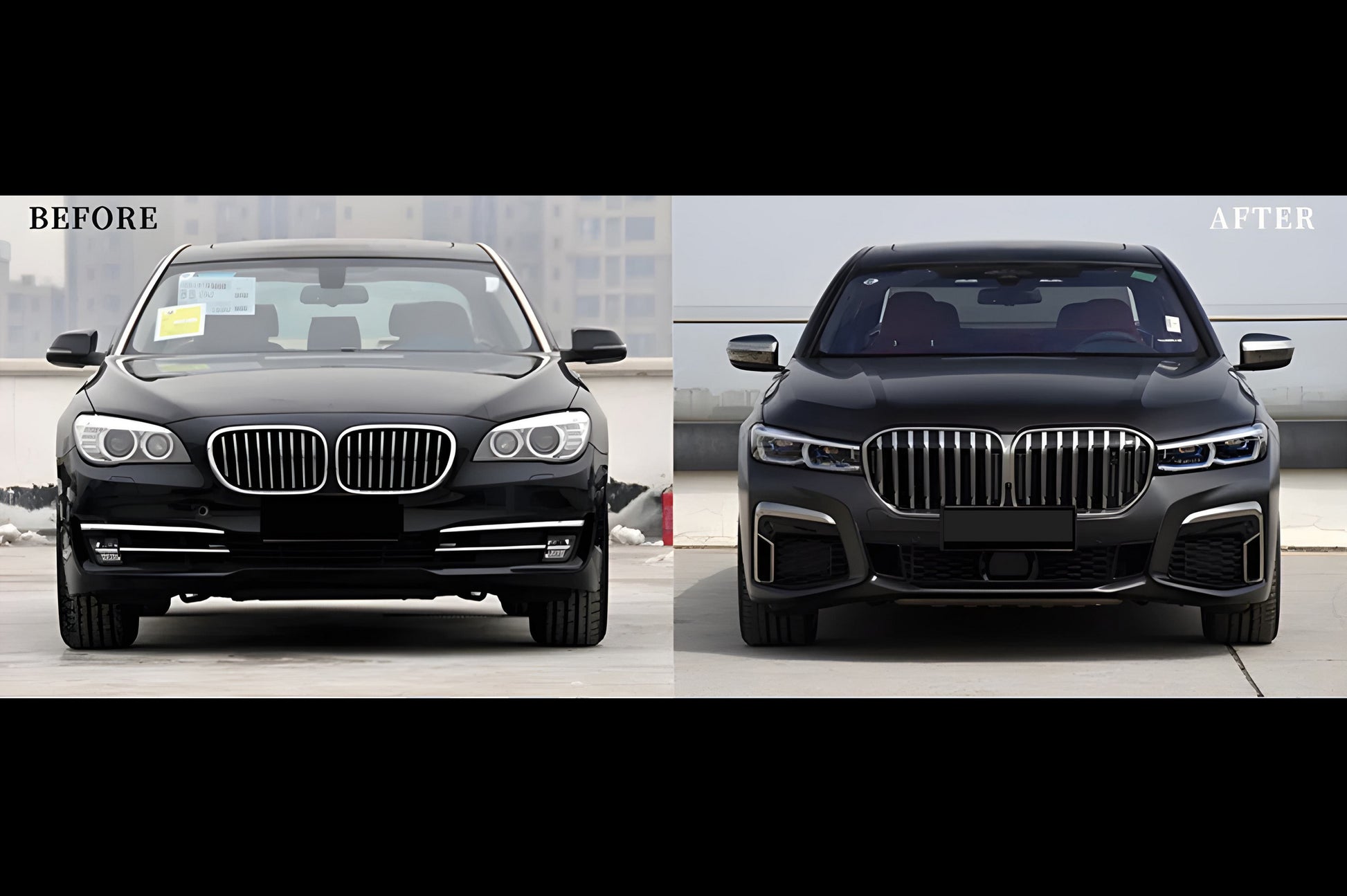 Facelift Kit to G12 M760 (with trunk lid and rear fender replacement) for BMW 7 Series F01/F02 2008-2015 - image 133