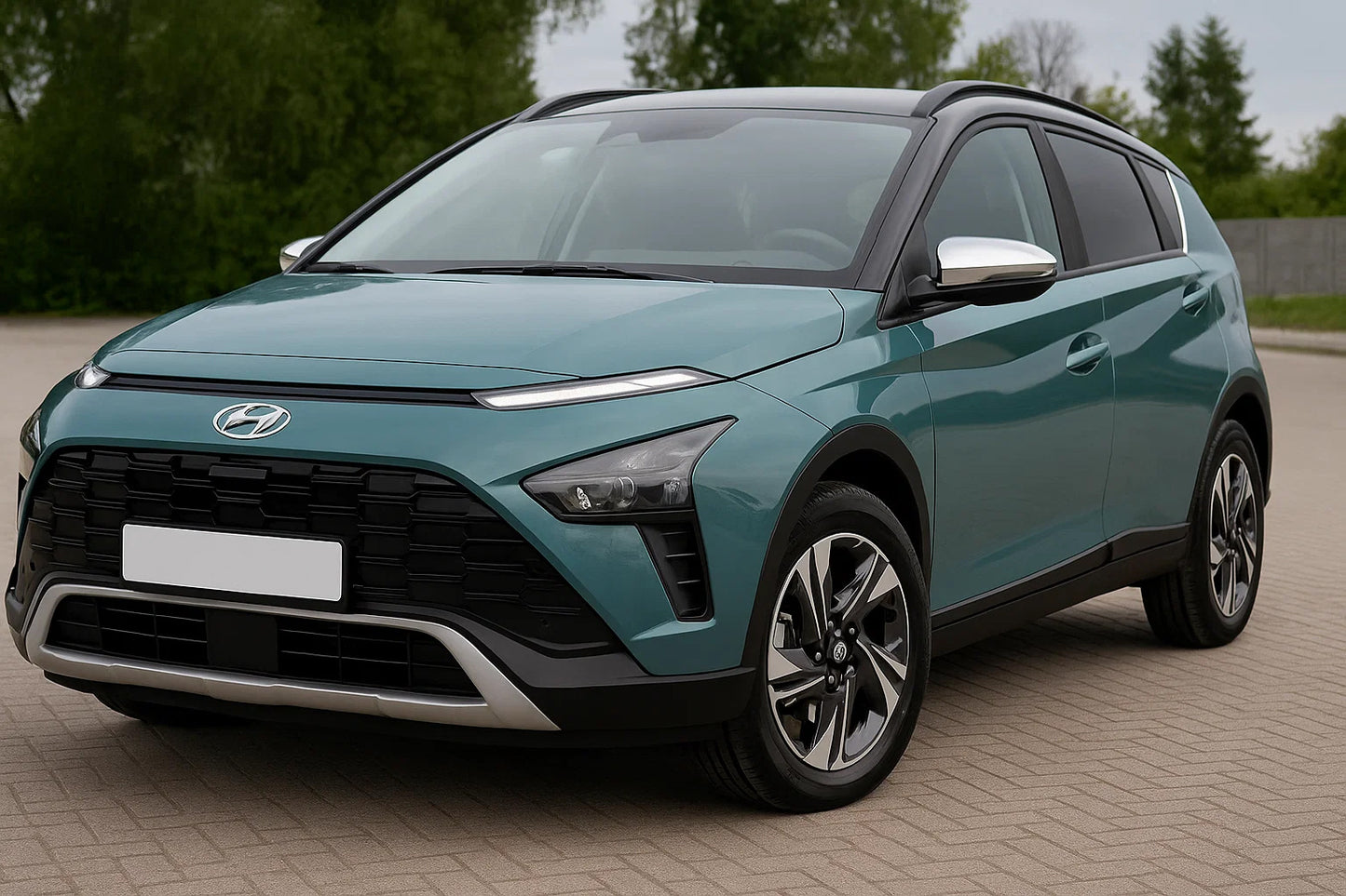 Mirror Covers (2 pcs, Stainless Steel) for Hyundai Bayon 2021- - image 3