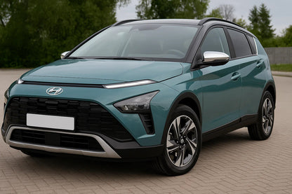 Mirror Covers (2 pcs, Stainless Steel) for Hyundai Bayon 2021- - image 3