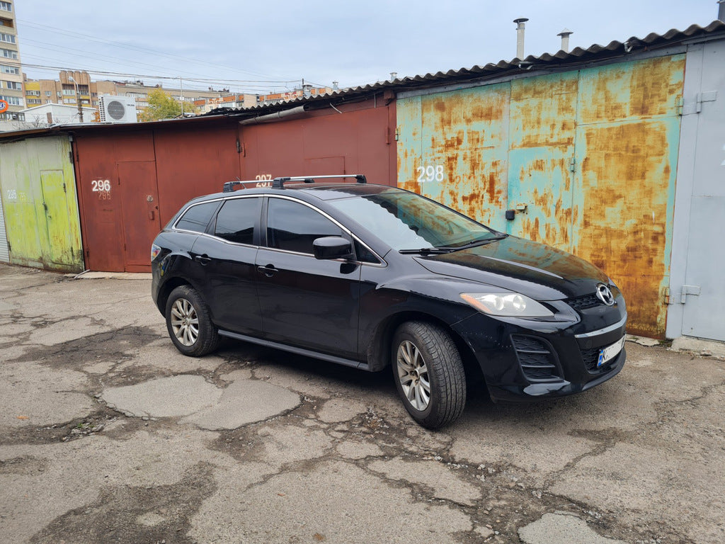 Crossed into regular places on a turnkey basis Wingbar V3 (2 pcs) for Mazda CX-7 2006-2012 - image 1