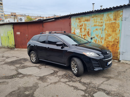 Crossed into regular places on a turnkey basis Wingbar V3 (2 pcs) for Mazda CX-7 2006-2012 - image 1