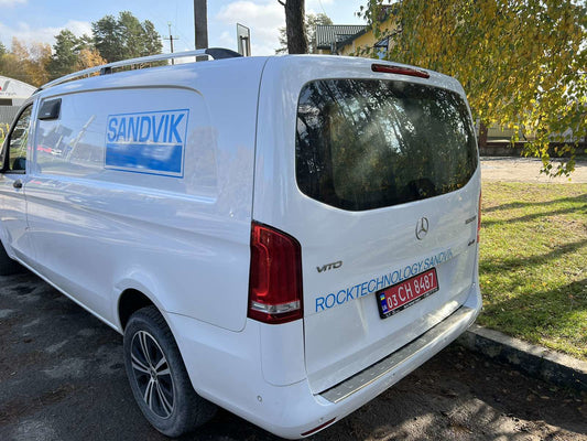Roof rails Chrome DDU (Plast. feet) for Mercedes Vito / V-class W447 2014↗ year - image 1