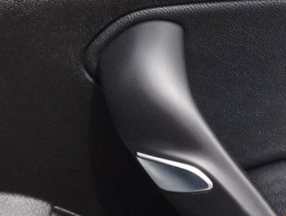 Covers on the armrests in the cabin (2 pcs., stainless steel) for Renault Megane IV 2016-2025 - Reelken Auto