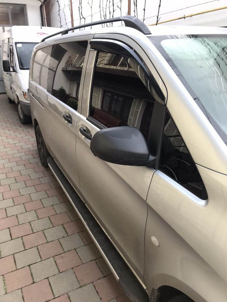 Windbreakers (2 pcs, Sunplex Sport) for Mercedes Vito / V-class W447 2014↗ year - Reelken Auto