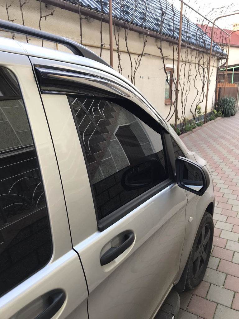 Windbreakers (2 pcs, Sunplex Sport) for Mercedes Vito / V-class W447 2014↗ year - Reelken Auto