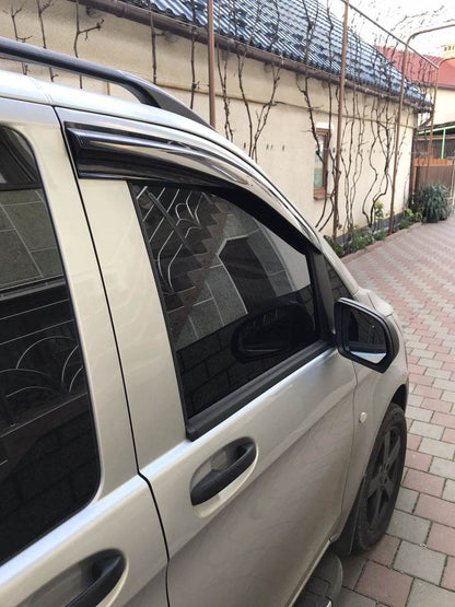 Windbreakers (2 pcs, Sunplex Sport) for Mercedes Vito / V-class W447 2014↗ year - Reelken Auto