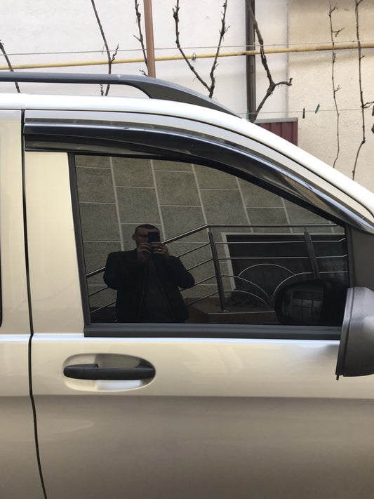 Window Deflectors (2 pcs, Sunplex Sport) for Mercedes Vito/V-class W447 2014- - image 1