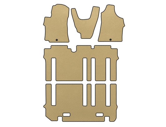 EVA Floor Mats (full interior, Beige) for Hyundai H300, H1, Starex 2008-2020 - image 1