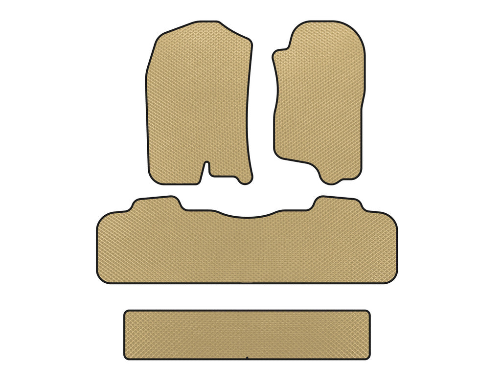 EVA Floor Mats (3 Rows, 2007-2014, Beige) for Chevrolet Tahoe 2007-2014 - image 1