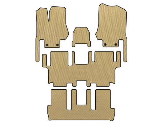 EVA Floor Mats (3 Rows, 7-Seater, Beige) for Nissan Quest 2011-2017 - image 1