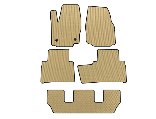 EVA Floor Mats (3 Rows, Beige) for Ford Galaxy 2007-2015 - image 1