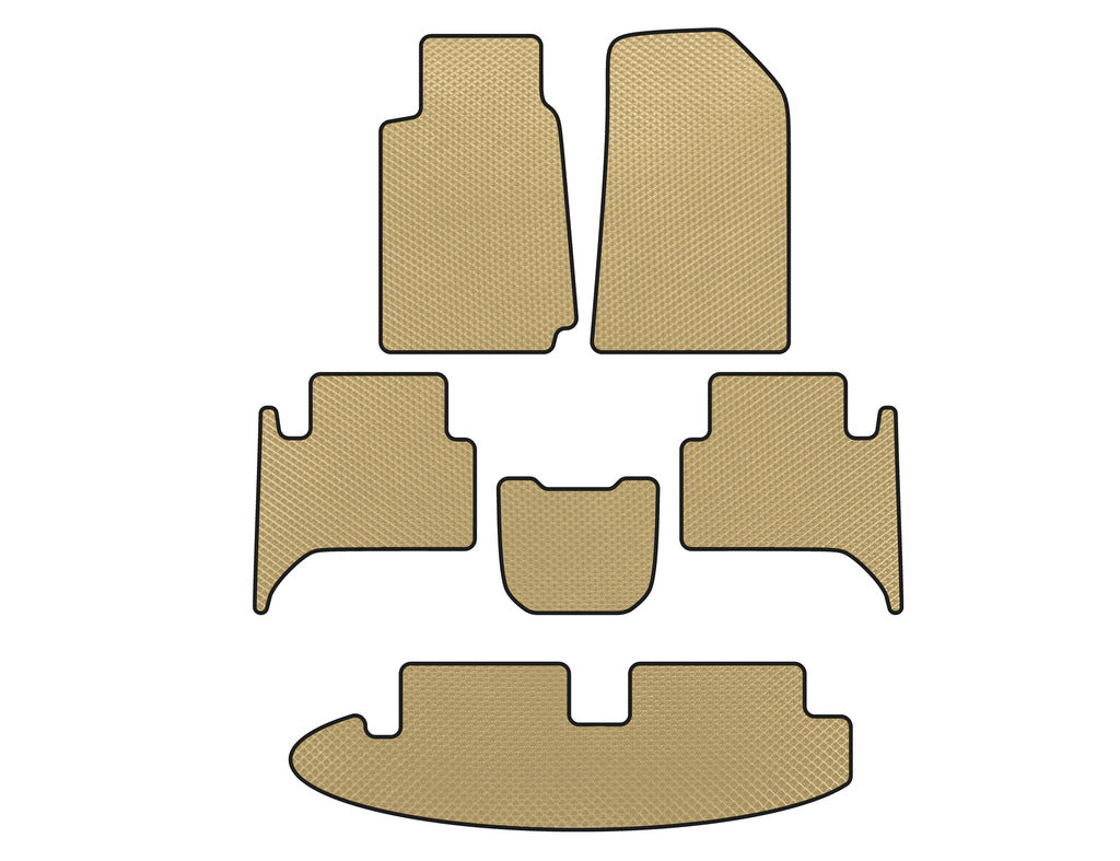 EVA Floor Mats (3 Rows, Beige) for Chevrolet Trailblazer 2012-2019 - image 1