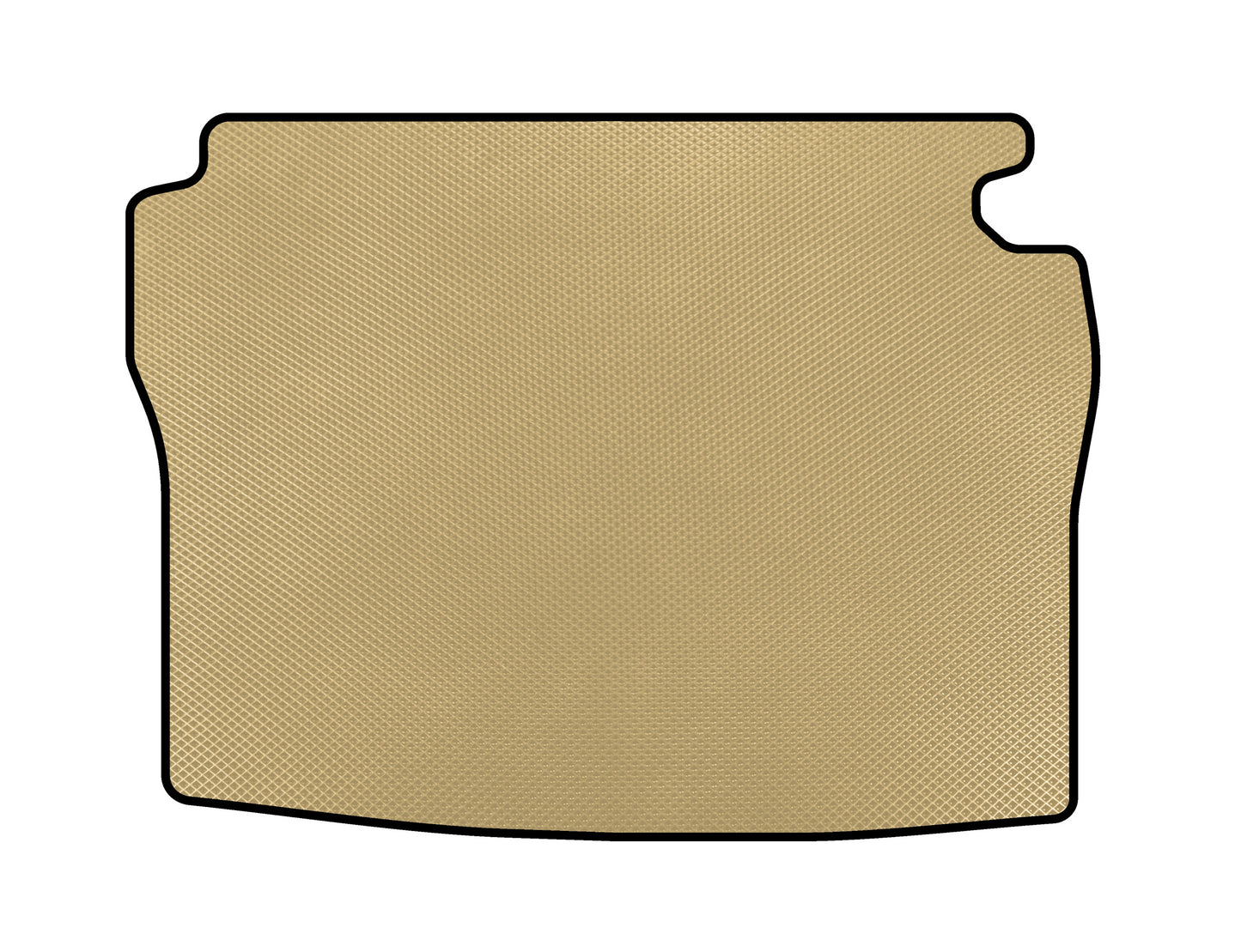 EVA Trunk Mat (SD, Short Base, Beige) for Mercedes S-сlass W126 1979-1991 - image 1