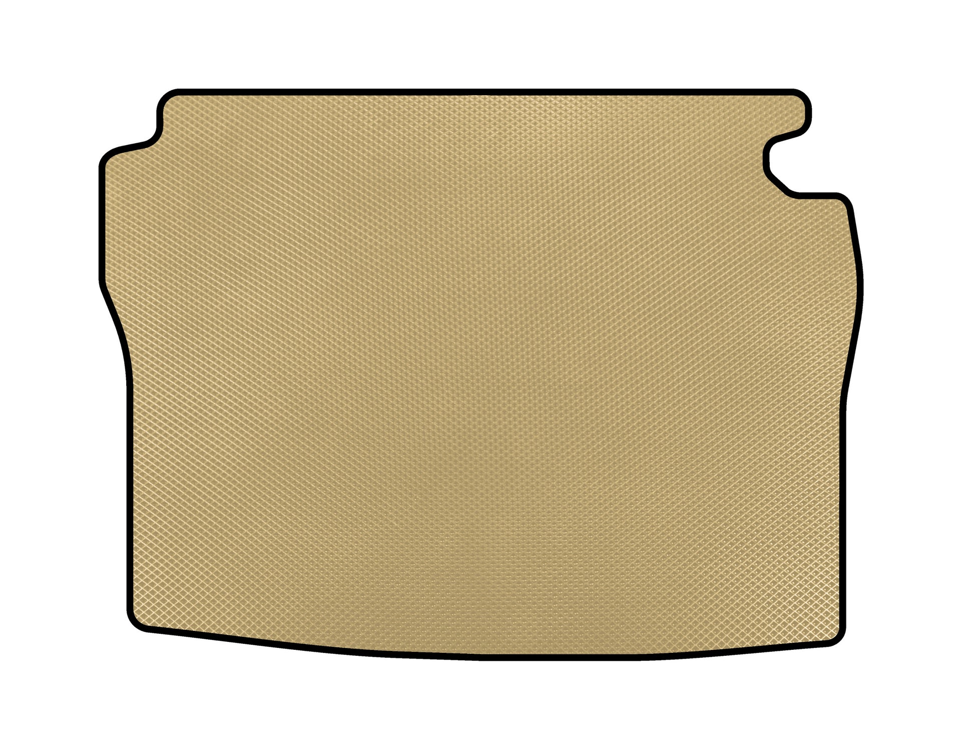 EVA Trunk Mat (SD, Short Base, Beige) for Mercedes S-сlass W126 1979-1991 - image 1