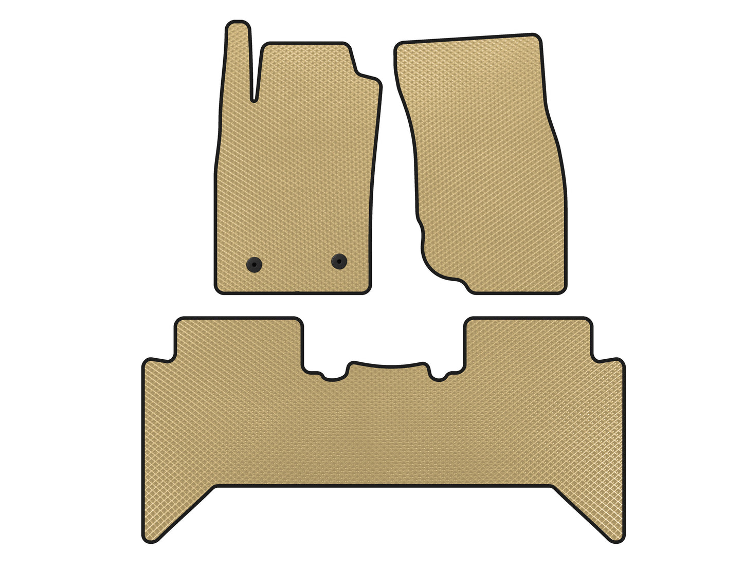EVA Floor Mats (Beige) for Toyota Hilux 2006-2015 - image 1