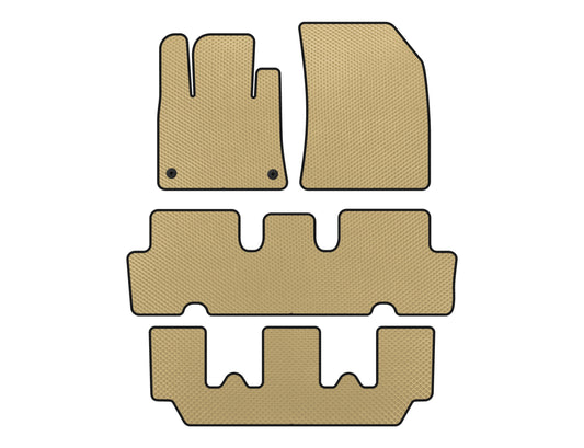 EVA Floor Mats (3 Rows, Beige) for Citroen C-4 Picasso 2013-2022 - image 1