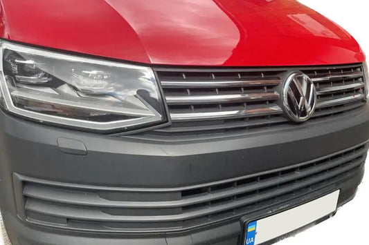 Chrome Grille Covers 2015-2019 (4 pcs, stainless steel) for Volkswagen T6 2015-2024 - image 1