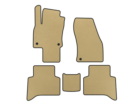 EVA Floor Mats (5-Seater, Beige) for Volkswagen Touran 2015- - image 1