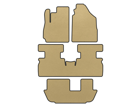 EVA Floor Mats (3 Rows, Beige) for Jetour X70 2018- - image 1