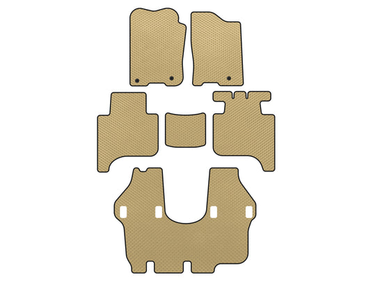 EVA Floor Mats (3 Rows, 2004-2008, Beige) for Infiniti QX56 2004-2010 - image 1
