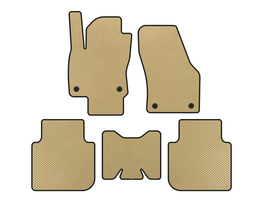EVA Floor Mats (5-Seater/Automatic, Beige) for Skoda Kodiaq 2016-2023 - image 1