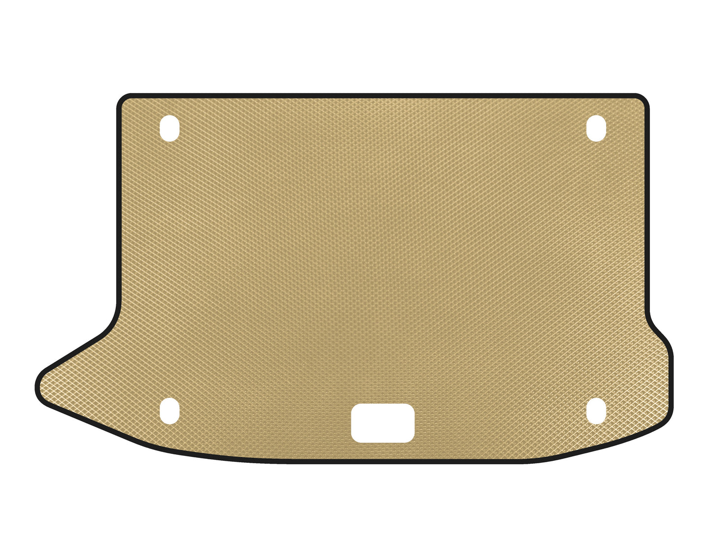 EVA trunk mat (2017-2020, Petrol, Beige) for Hyundai Kona 2017-2023 - image 1