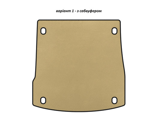 EVA V-1 trunk mat (with subwoofer, Beige) for Alfa Romeo Stelvio - image 1