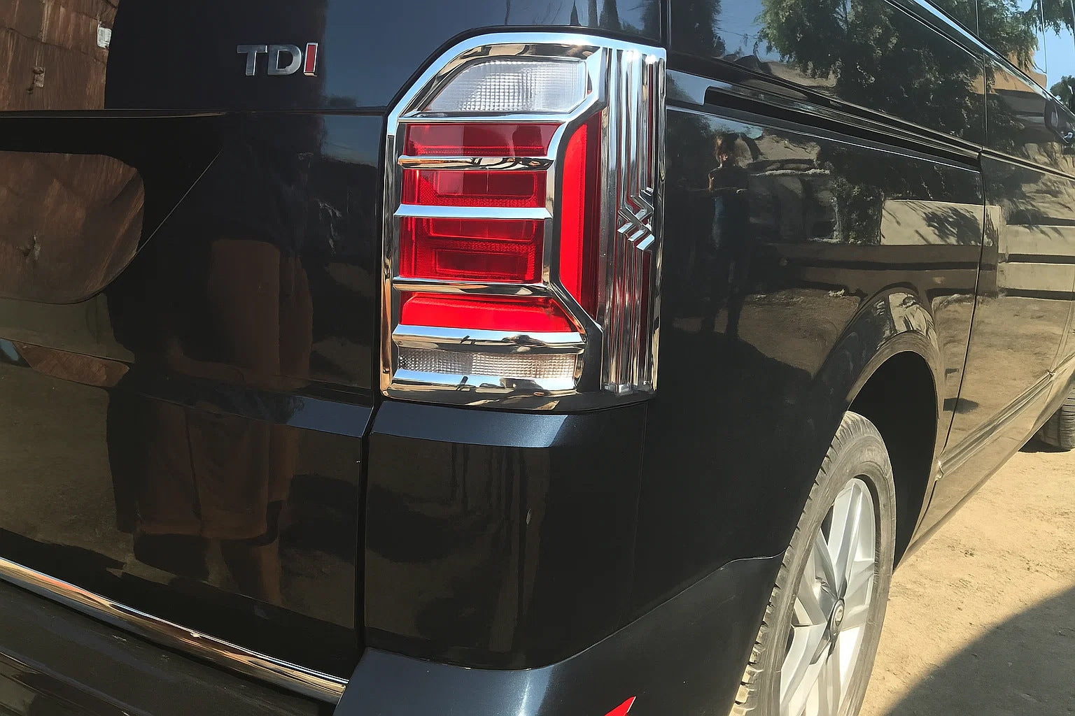 Tail Light Covers Chrome (2 pcs, ABS) for Volkswagen T6 2015-2024 - image 1