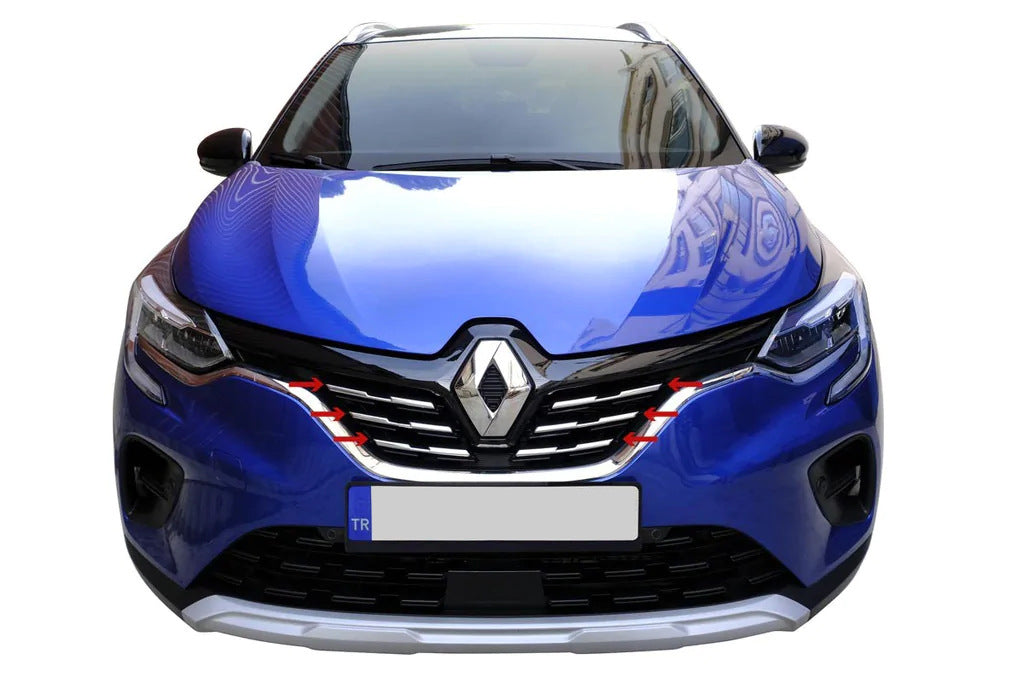 Chrome Grille Covers (6 pcs, Stainless Steel) for Renault Captur 2019- - image 3