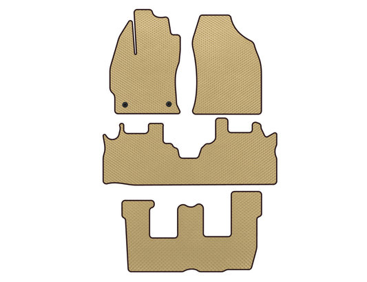 EVA Floor Mats (3 Rows, Beige) for Toyota Prius - image 1