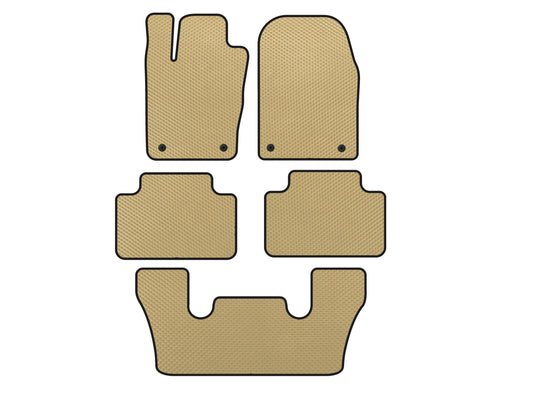 EVA Floor Mats (3 Rows, Beige) for Dodge Durango 2010- - image 1