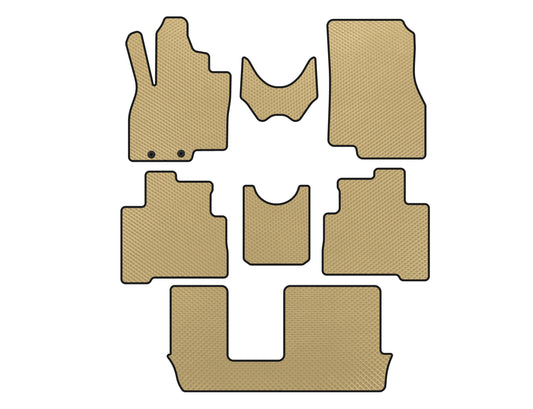EVA Floor Mats (3 Rows, Beige) for Mitsubishi Grandis 2003-2011 - image 1