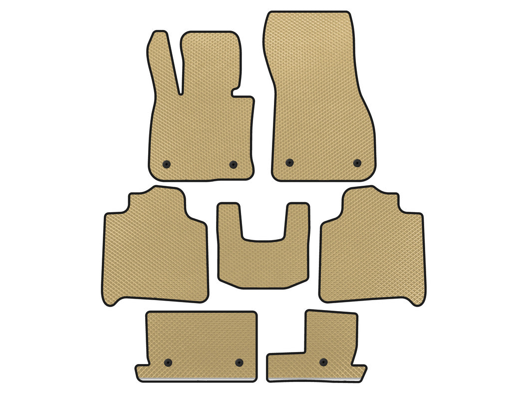 EVA floor mats (For F46, 3 rows, Beige) for BMW 2 series Active Tourer F45/46 2014-2021 - image 1
