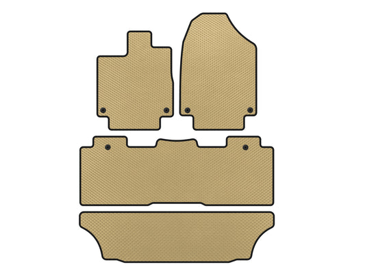EVA Floor Mats (3 Rows, Beige) for Honda Odyssey 2017– - image 1