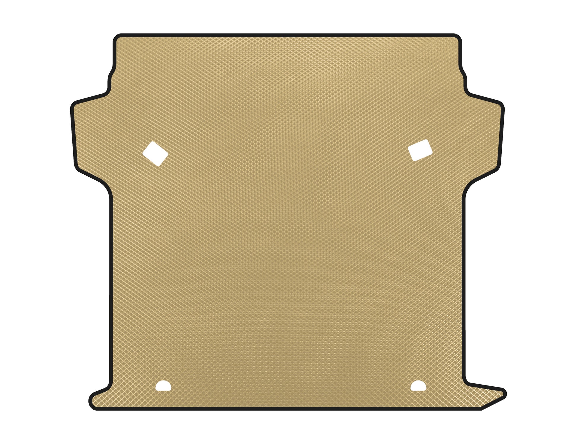 Trunk Mat EVA (Beige) for Fiat Doblo II 2010-2022 - image 1