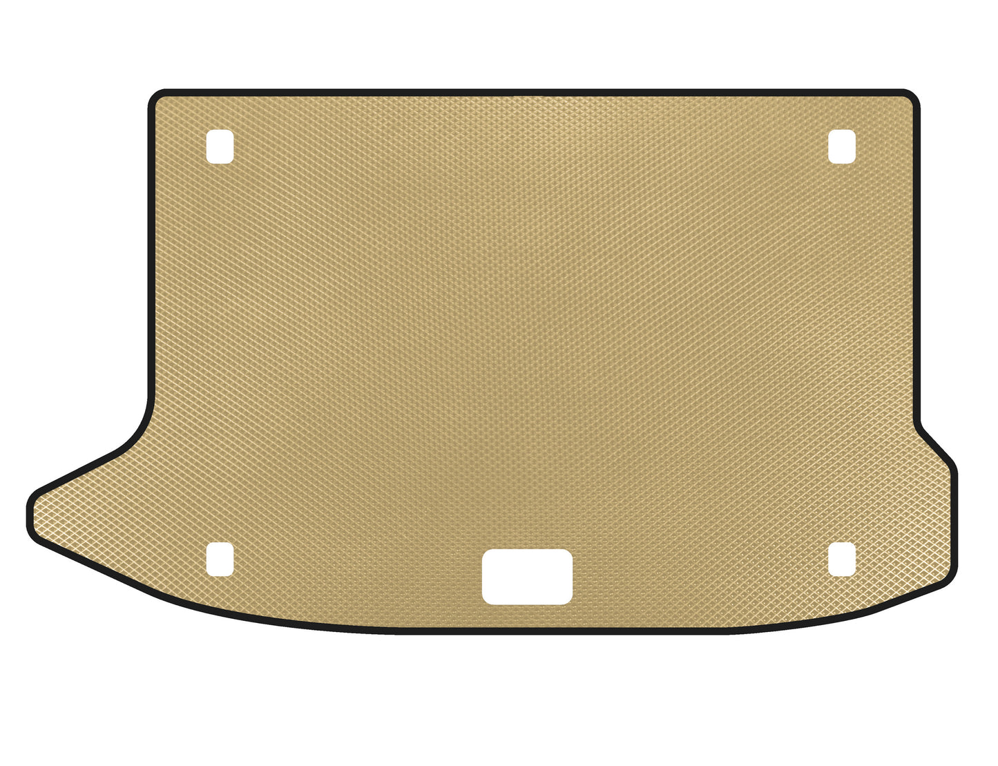 Carpet in the EVA trunk (Electro, Beige) for Hyundai Kona 2017-2023 - image 1