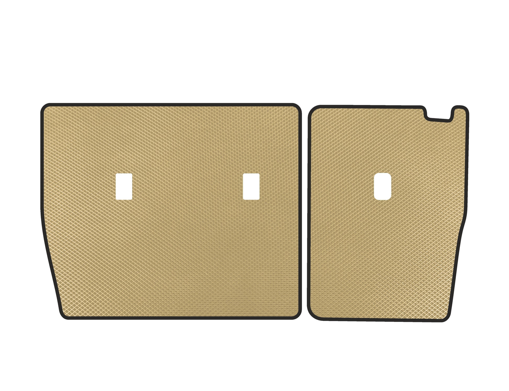 EVA 2nd Row Seat Back Mats (EV, Beige) for BYD Tang 2018- - image 1