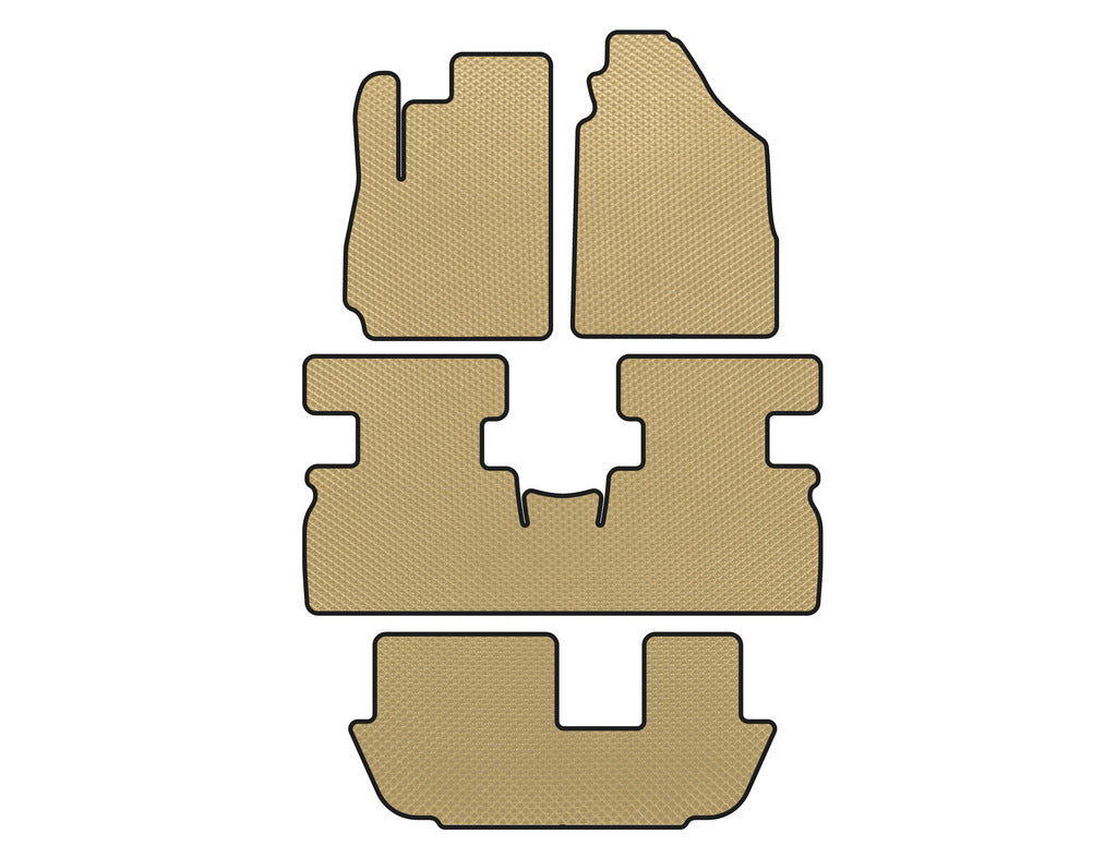 EVA Floor Mats (3 Rows, Beige) for Jetour X70 2018- - image 1