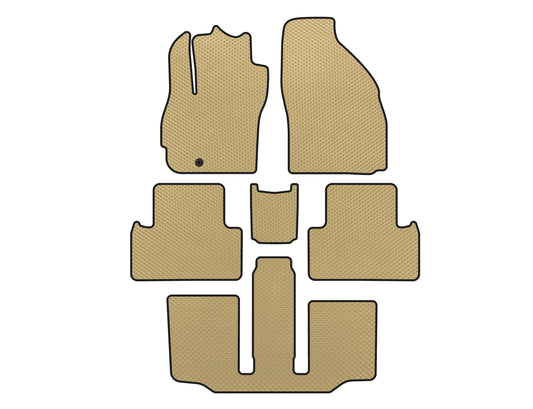 EVA Floor Mats (3 Rows, 7-Seater, Beige) for Mazda 5 2005-2009 - image 1