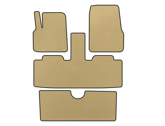 EVA Floor Mats (3 Rows, 7-Seater, Beige) for Renault Espace 2002-2014 - image 1